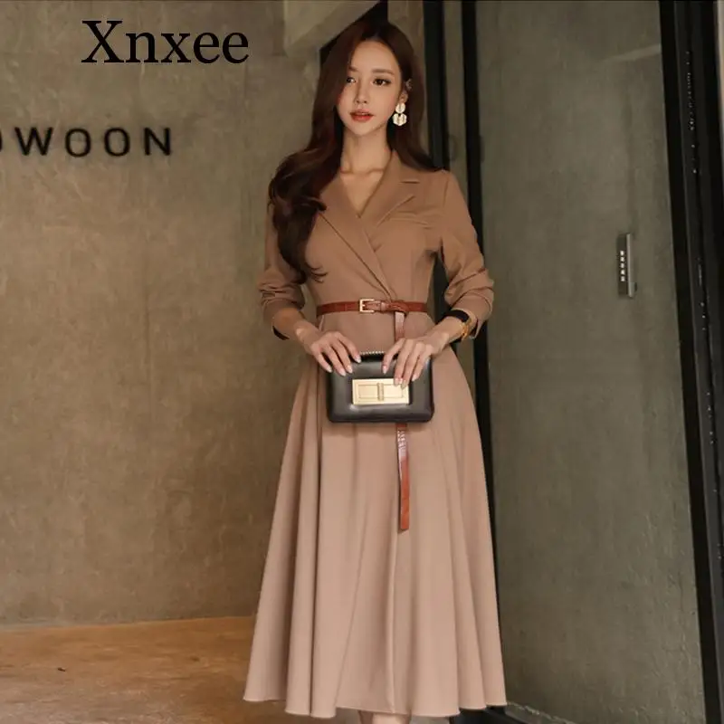 Xnxee Fashion women comfortable warm long coat OL new arrival high quality temperament outerwear thick holiday outdoor