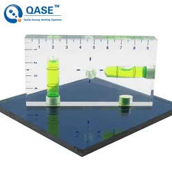 QASE T-Type Spirit Level Ruler Bubble Leveler Blisters Two Directions Pocket Mini Size Magnetic Available 1PCS