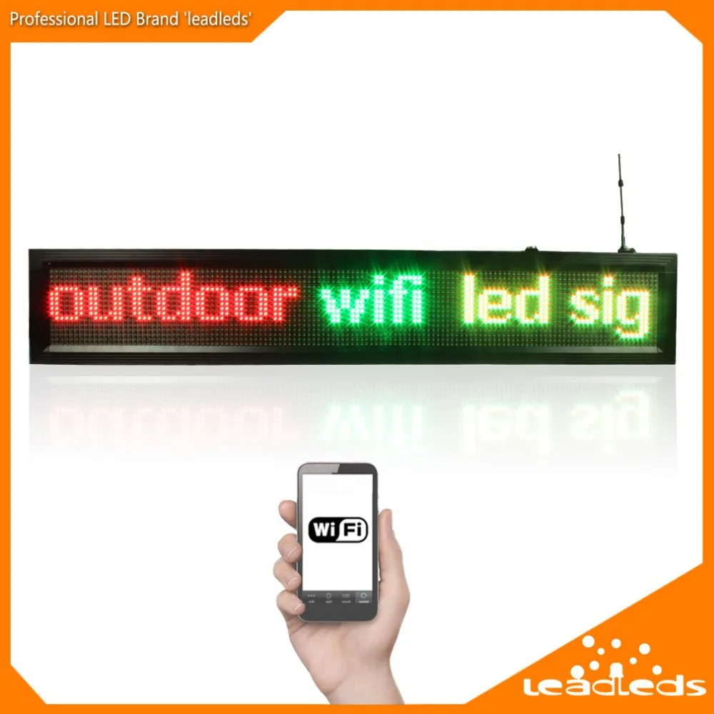 40inch P10 Outdoor WIFI Remote Control Led Sign Scrolling Advertising Message Led Display Board for Business and Store