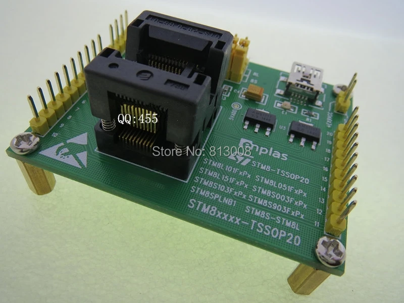 Banco prova STM8-TSSOP20 STM8L101