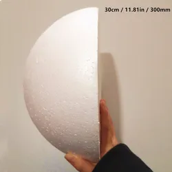 30cm/35cm Half Round Solid Polystyrene Styrofoam Foam Balls For DIY Christmas Kids Craft Painted Ball