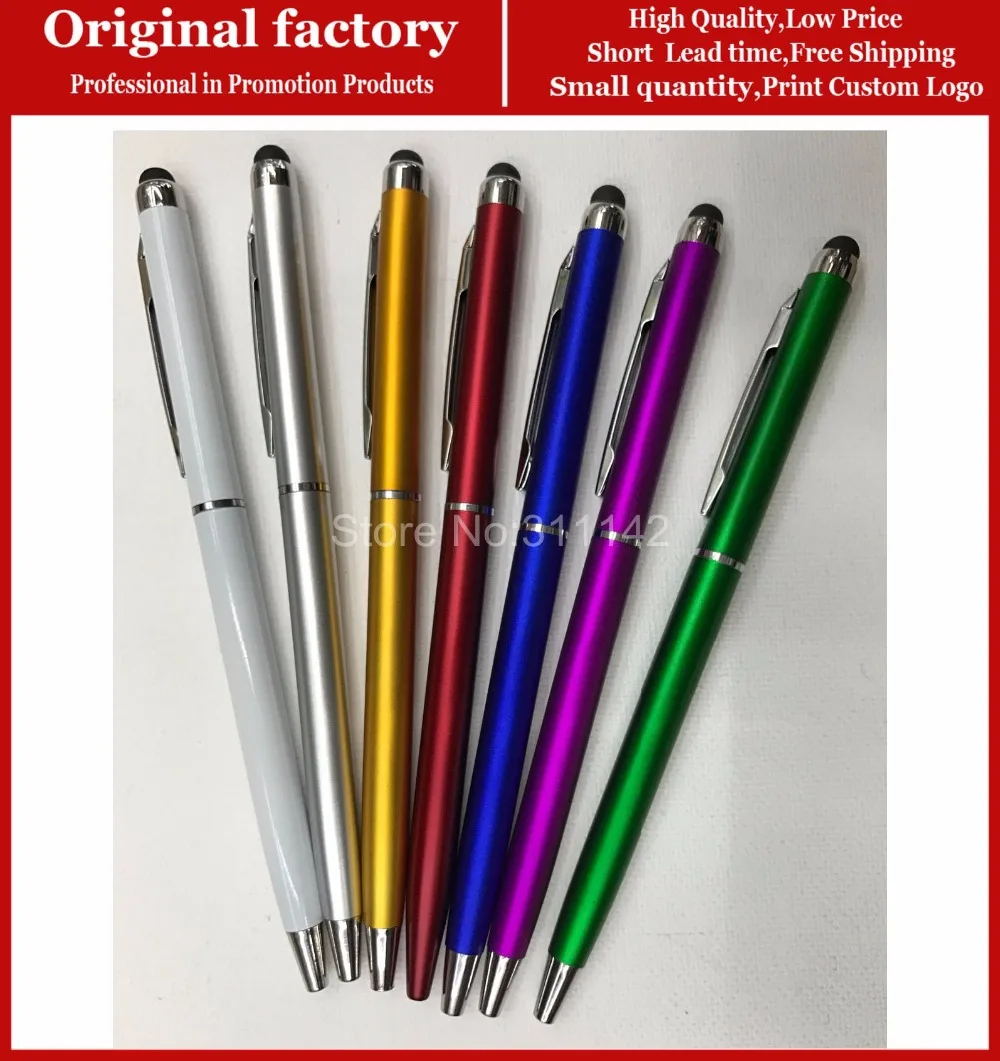 Cheapest price fashion custom logo stylus ball pen slim touch pen stylus