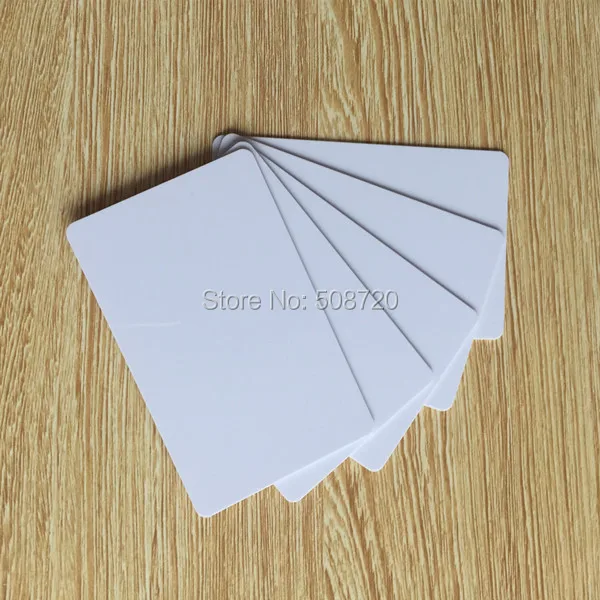 20pcs/lot ink jet printable blank white plastic inkjet id card