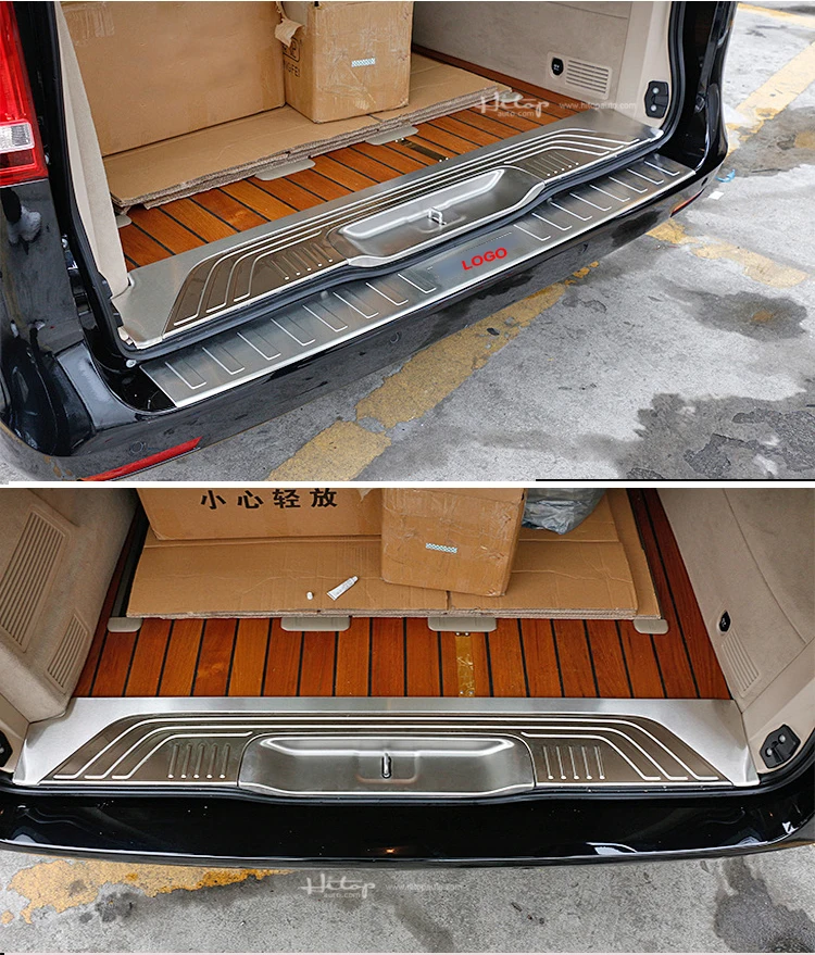 rear bumper protector door sill threshold for Mercedes-Benz W447 V-class V260 Vito,best 304 stainless steel,never rust forever