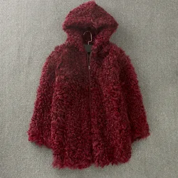 real lamb fur jackett  100%natural sheeps kin real fur coats for women  manteau femme hiver