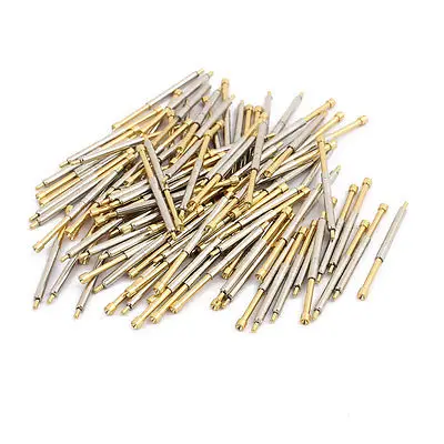 

100pcs PH-4A 2.36mm Dia 37.1mm Length Metal Spring Pressure Test Probe Needle