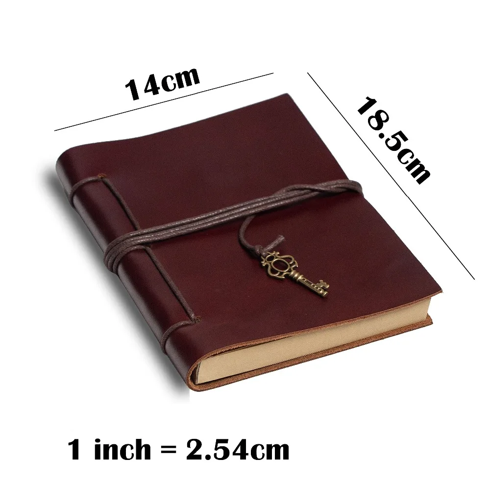 Diary Journals notebook genuine leather Binder Sketchbook vintage Planner A5 Travel note book stationary school office supplies