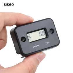 Digital Hour Meter LCD Display Portable Engine Gauge Hour Meter For Motorcycle/Boat Engines Counter Hour Meter