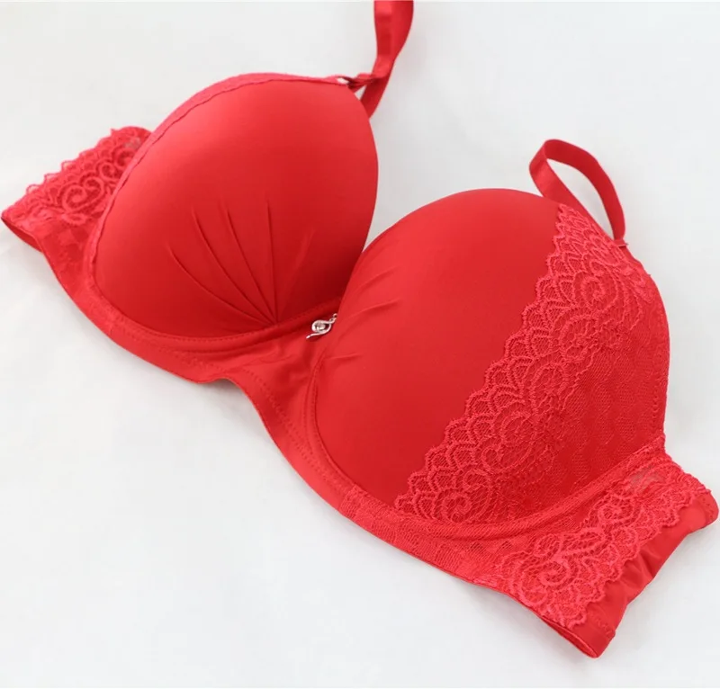 Sutiã push-up com bojo e aro de algodão macio para mulheres, tamanhos grandes F G, modelos 105F 105G 110F 110G 115F 115G 120F 120G B01