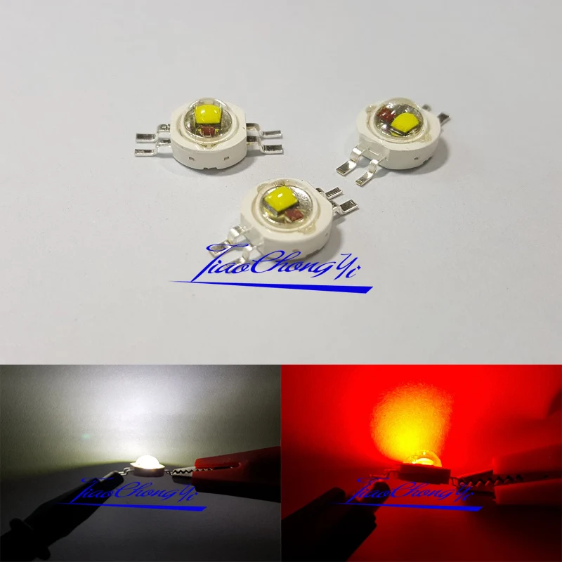 2*3W Bicolor Double Color LED Red Green Blue Yellow White led cob chip Light Bead For DIY LED Car Light Lamp Flashlight