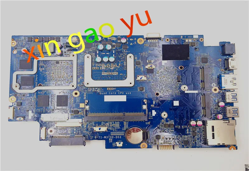 For Clevo FOR Raytheon For Hasee w350et K590S-I7 K590S  Laptop Motherboard  6-71-W3700-D03 100% Test Work