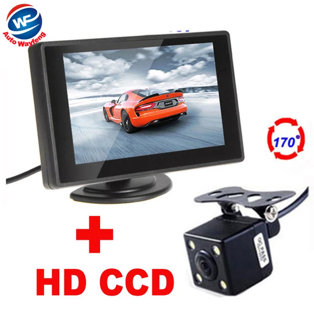 

Auto Parking Assistance 4LED NIGHT Car CCD Rear View Camera With 3.5 inch Color LCD Car Video Monitor backup Camera