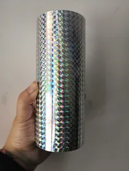 holographic foil silver color checker B02  hot stamping foil press on paper or plastic meterials heat transfer film