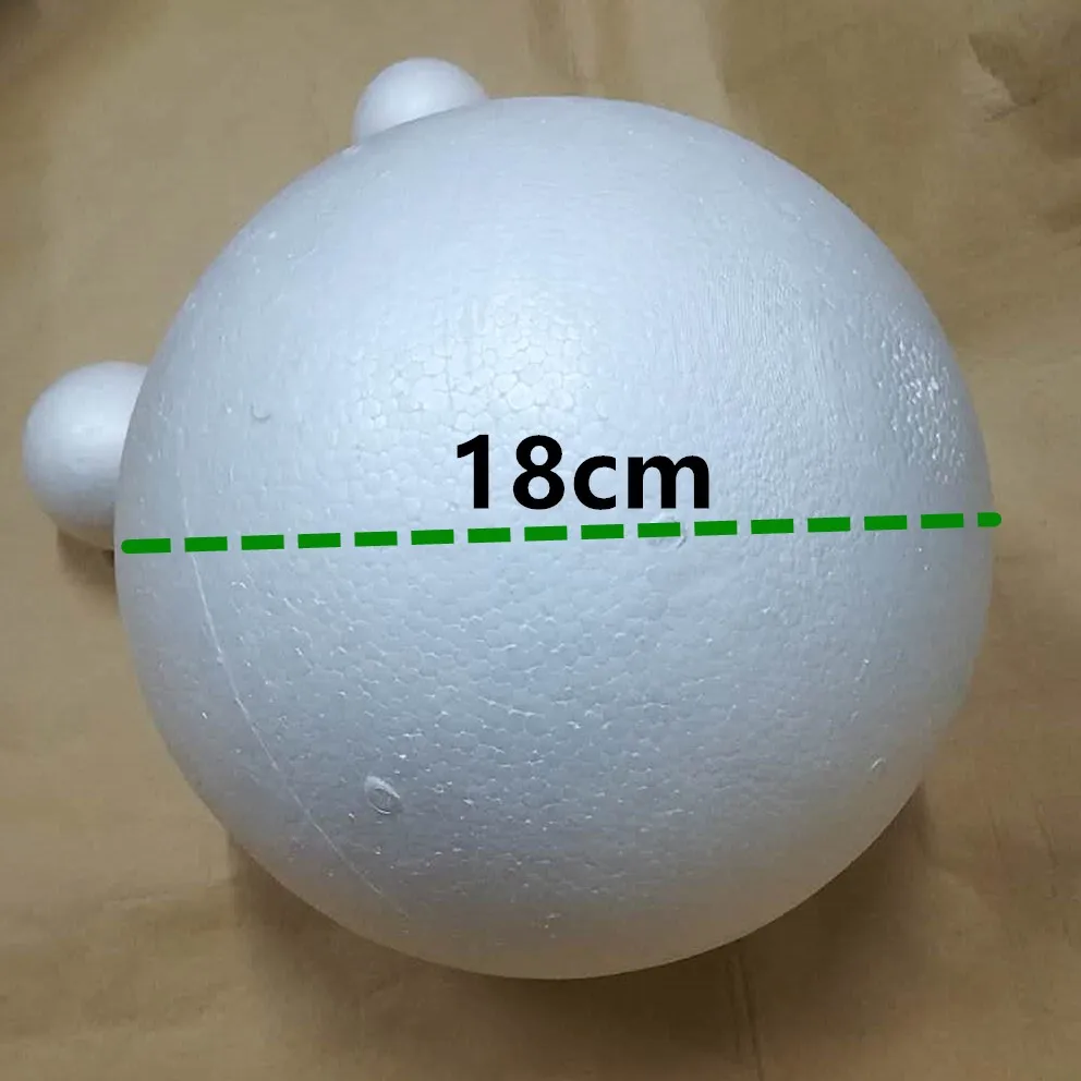 1cm to 30cm Available white Modelling foam balls Craft Polystyrene Styrofoam balls Decorative Foam Round Balls 80mm 3.15inch