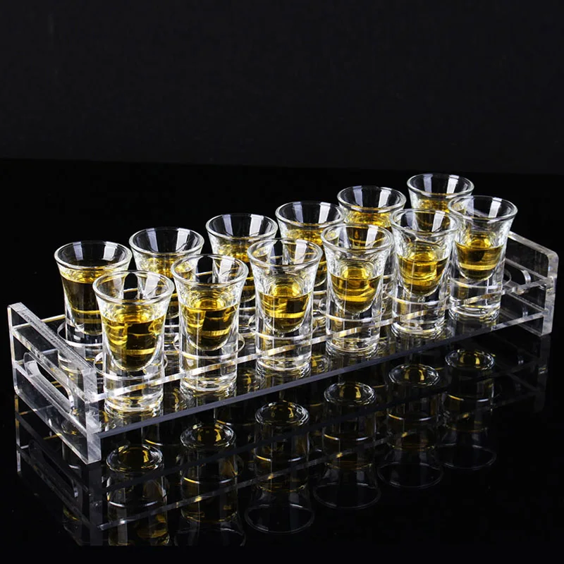 

Acrylic Bullet cup rack KTV glass a cup of spirits Wine rack swallow cup home liquor Cup set gift Reusable straw keg CL01231138