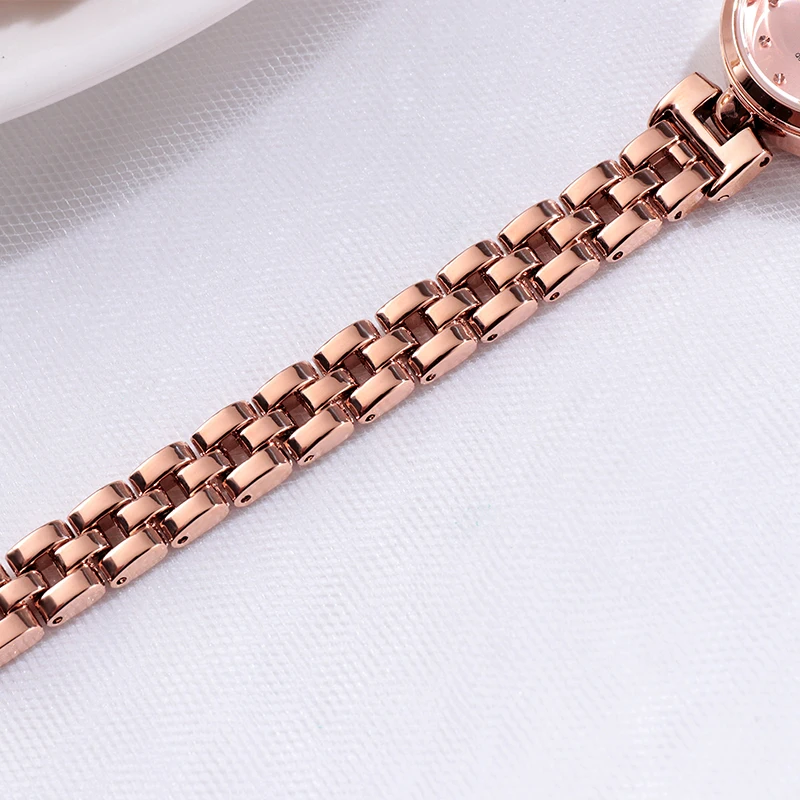 GEDI نساء فستان ساعات فاخرة ماركة السيدات ساعة كوارتز سوار فولاذي غير قابل للصدأ عادية روزيغولد المرأة ساعة اليد reloj mujer