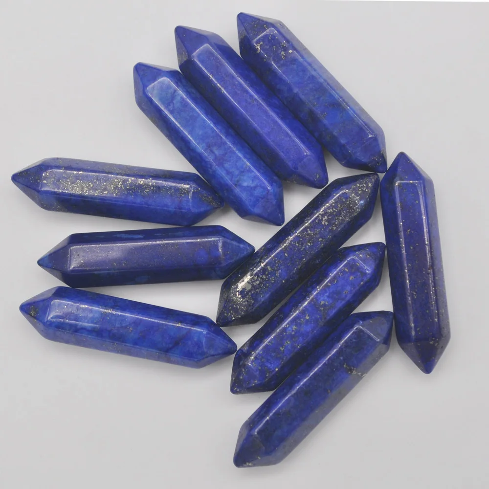 35x8MM Lapis Cabochon CAB Crystal Pillar Jewelry For Woman Gift Pendant Making (10 pcs/lot) H213