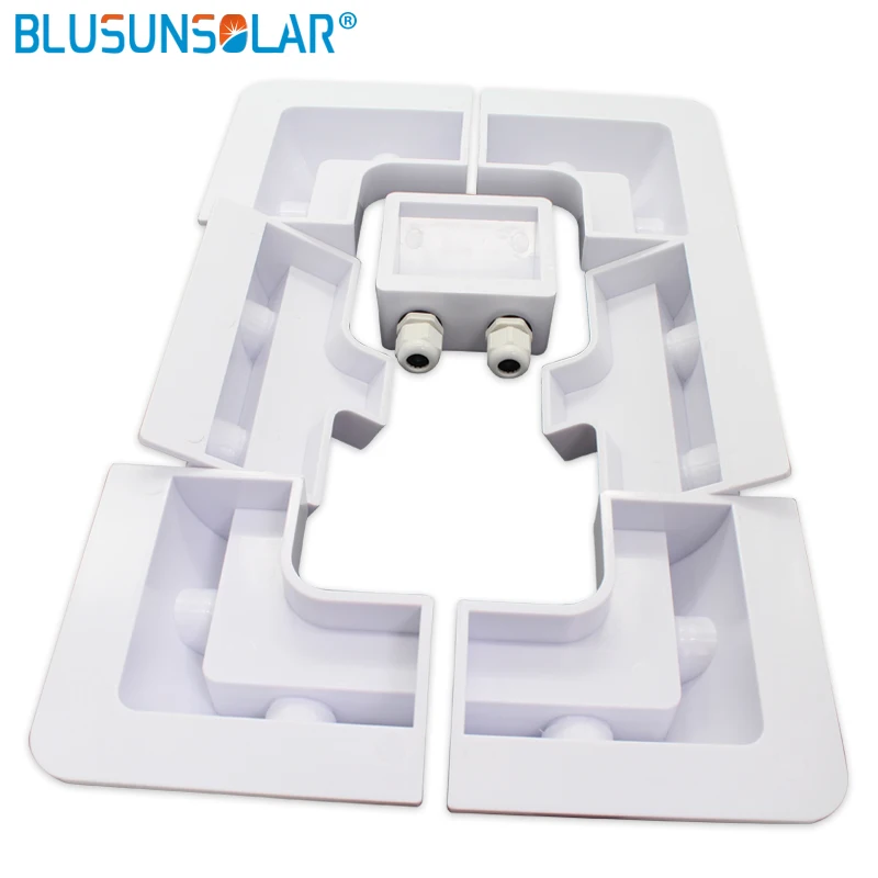 EU Stock 7PCS/sets ABS Solar Panel Mounting Bracket White  Kits Cable Entry Gand Ideal  for Caravan Motorhome RV