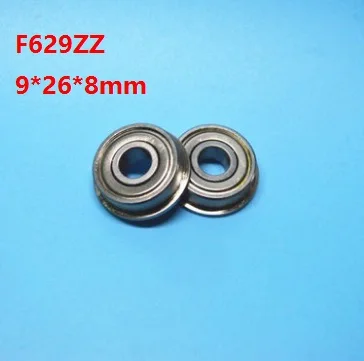 

20pcs/50pcs/100pcs F629ZZ F629Z F629 Z ZZ F629-ZZ Bearings 9x26x8mm flange deep groove Ball Bearing Miniature 9*26*8mm