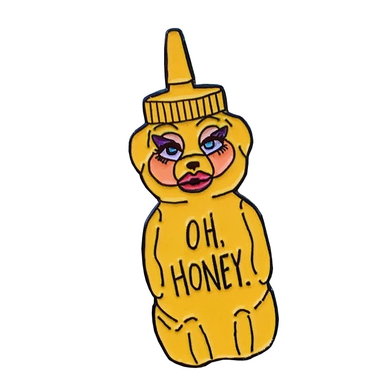 Oh Honey Trixie Mattel Bubble Bear Enamel Pin Badge RuPaul's Drag Race Brooch