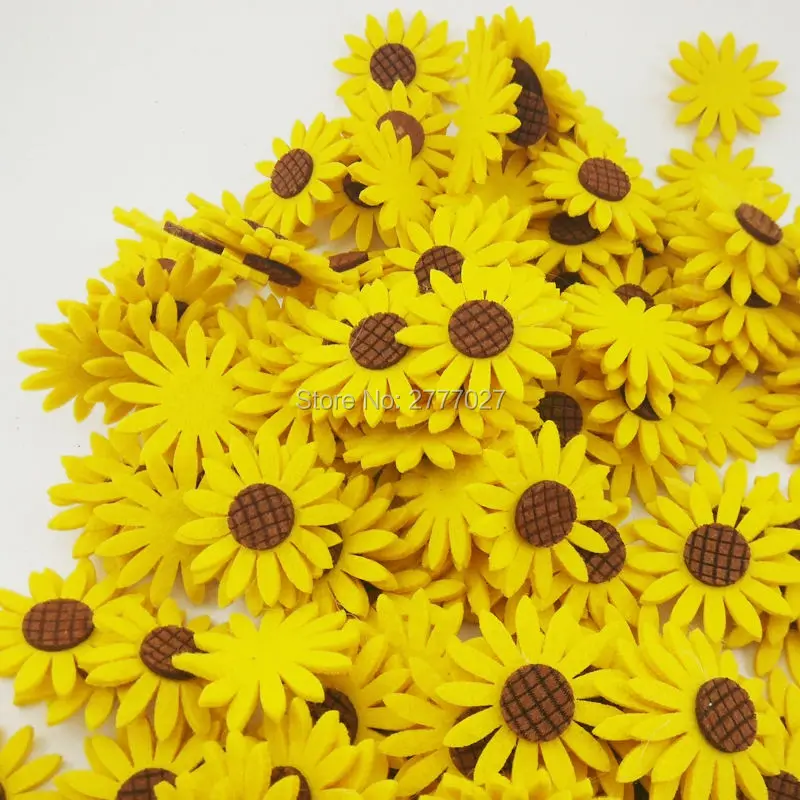 20pcs 6CM Circles Eco-friendly Cute DIY Accessories Jewelry In  Kindergarten Wall Decoration Materials With Sun Flower shape