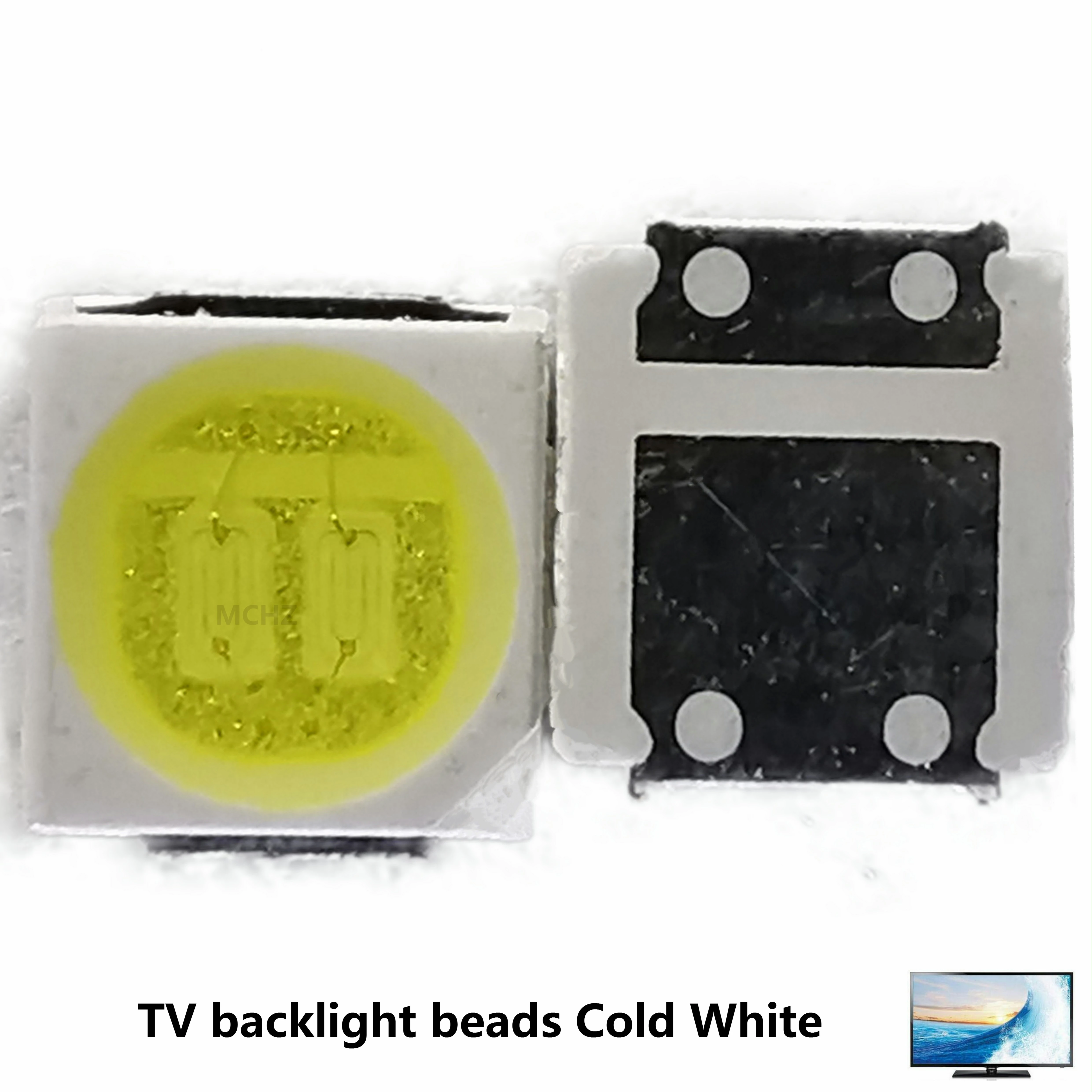 

500PCS Light source TV backlight LED light bead 3030 3528 2835 3-3.6V 2W 220l LM Cool white 600MA