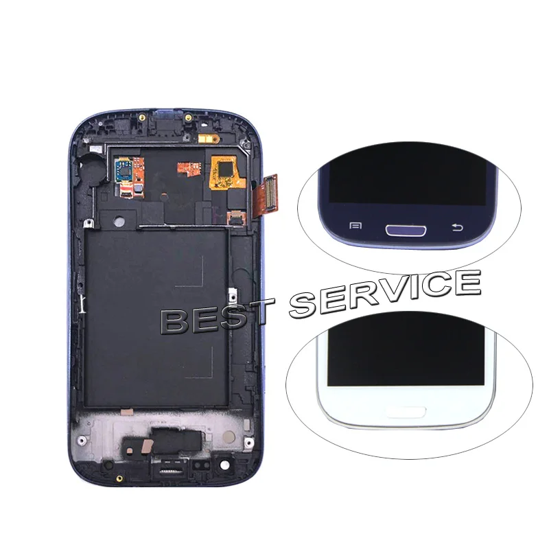 LCD Display For Samsung for Galaxy S3 i9300 with Touch Screen Digitizer Bezel Frame Assembly Parts