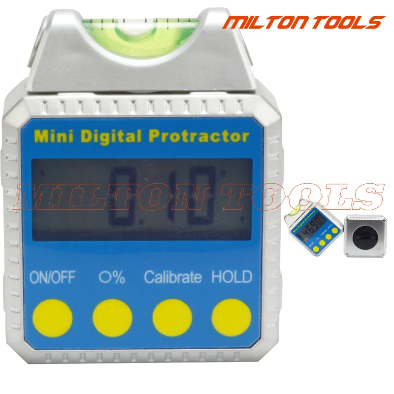 

360 degree Mini Digital Inclinometer with bubble digital Protractor Bevel Box with spirit digital angle meter