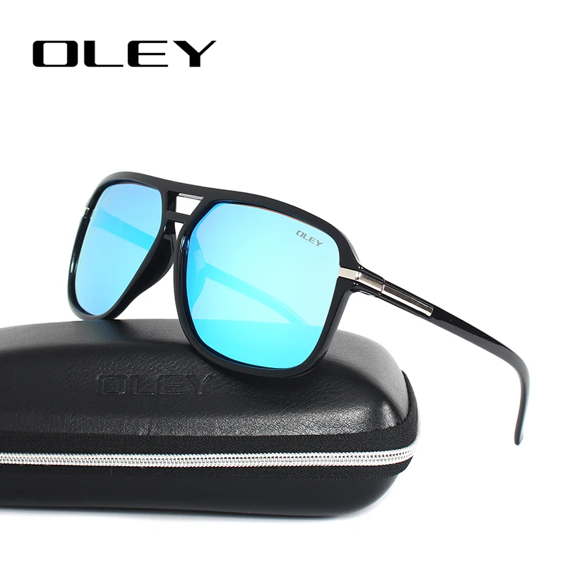 OLEY Vintage oversized Sunglasses Men brand designer women Polarized Sun Glasses for man shades large spectacles culos de sol