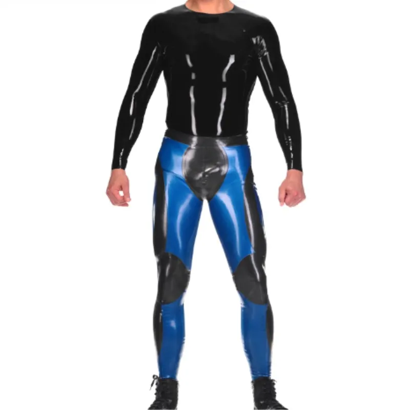 

New Uniform Handmade Latex Suitable Fit 100% Rubber Wetlook Black Navy Blue Customized 0.4MM Cosplay Unisex XXS-XXL