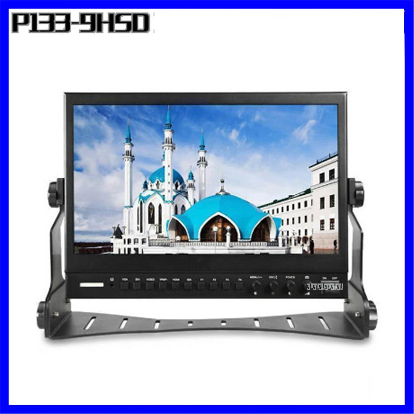 

13 Inch IPS Broadcast Monitor 9-24V with 3G-SDI HDMI-compatible AV YPbPr Professional Director Desktop LCD Monitors 1920*1080