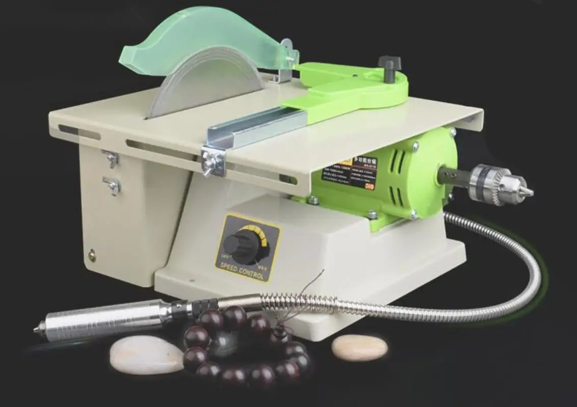 

1380W Multifunction Mini Table Saw Stone Polisher Jade Engraving Machine Grinding machine Table Saws Jade Cutting machine 220V