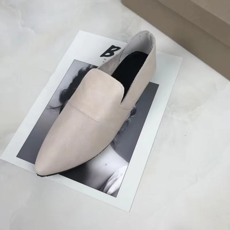 Spring/Autumn Women Genuine Leather Shoes Comfortable soft Cowhide Pregnant mother Solid Female Driving Loafers Shoes