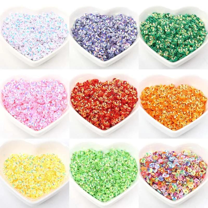 Sequins Decorations Garment Sewing Craft Children DIY Accessory Stereoscopic Flower Paillettes 10g Multicolor 4mm