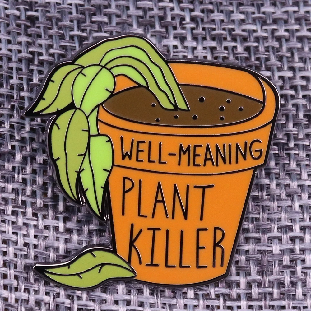 Plant pin gift for Botanical lover badge