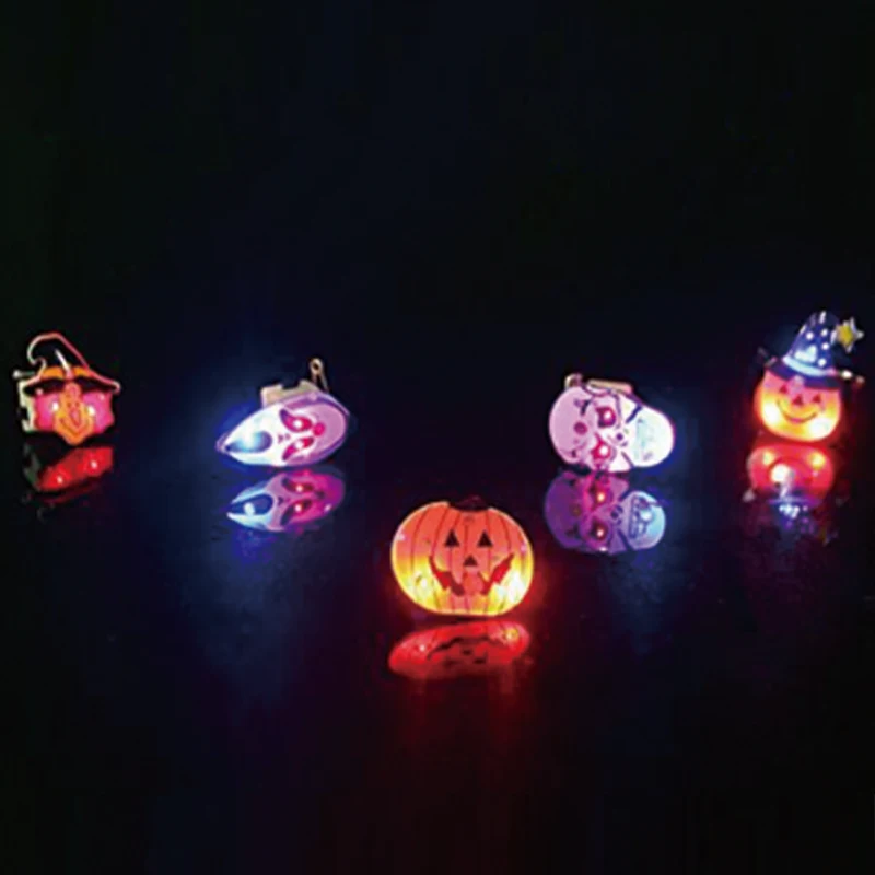 wedding decoration Ghost Pumpkin skull brooch led Halloween pin Skeleton brooch pin party decoration Halloween hen party