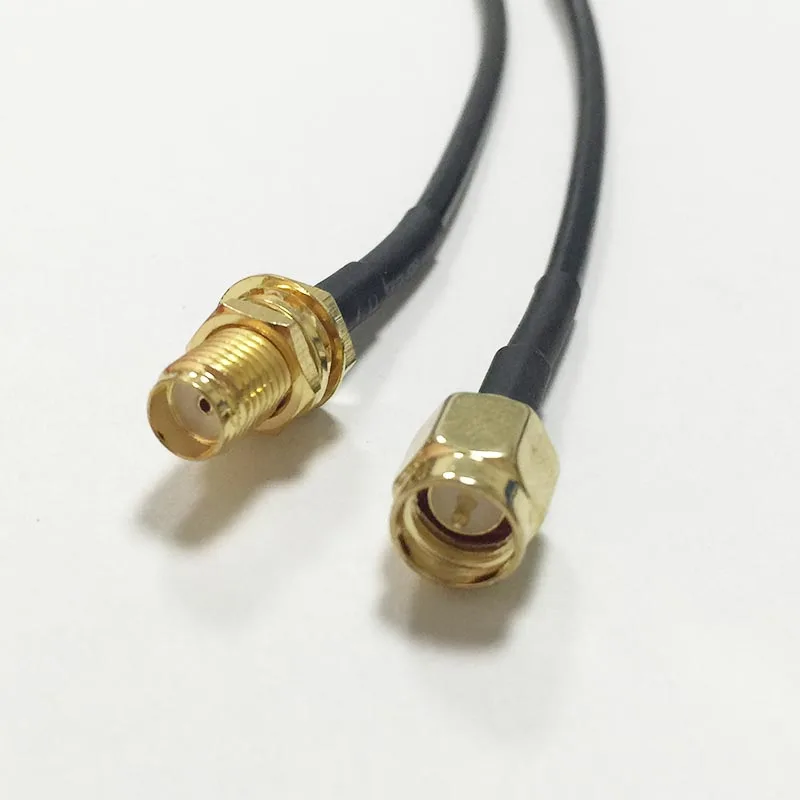 Cabo Router WiFi com SMA Masculino Plug Switch, Adaptador Pigtail, Jack Nut, RG174, 20cm, 8 ", 1Pc, Atacado