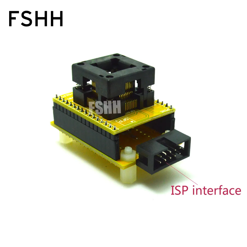 Open LQFP32 TQFP32 QFP32 test socket for AVR ISP test mega8 mega48 mega88 Programmer adapter Apply to CH2015 Programmer