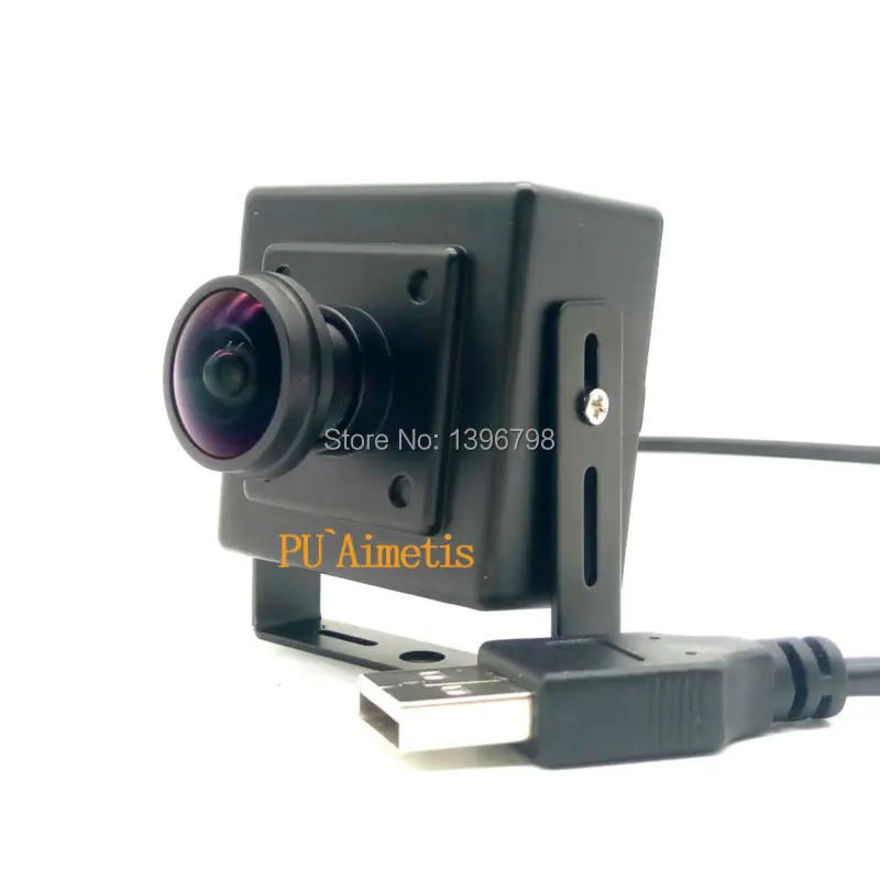 Câmera de Vigilância PU'Aimetis High Speed, UVC Mini Câmera USB, UVC Mini CCTV MJPEG, 1/2.7 OV2710, 170 °, 2MP, 1080P, Full HD, OV2710