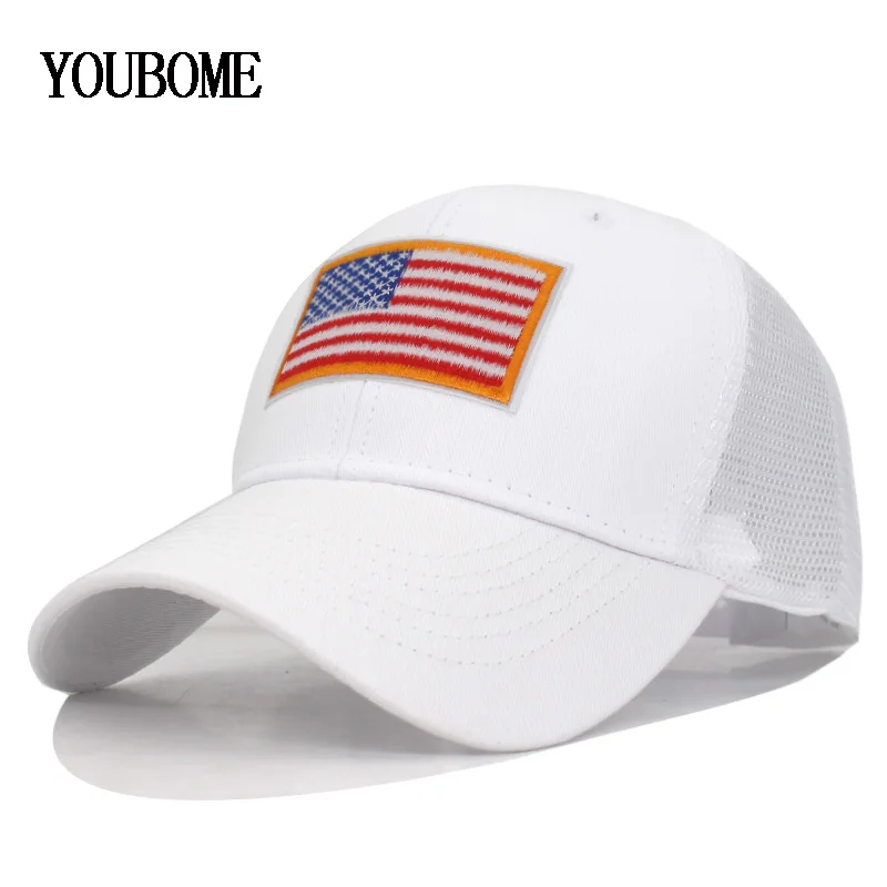 AETRUE High Quality USA Flag Baseball Cap Men Women Eagle Dad Hats For Men Bone Outdoor Casual Sun Golf Trucker Snapback Caps