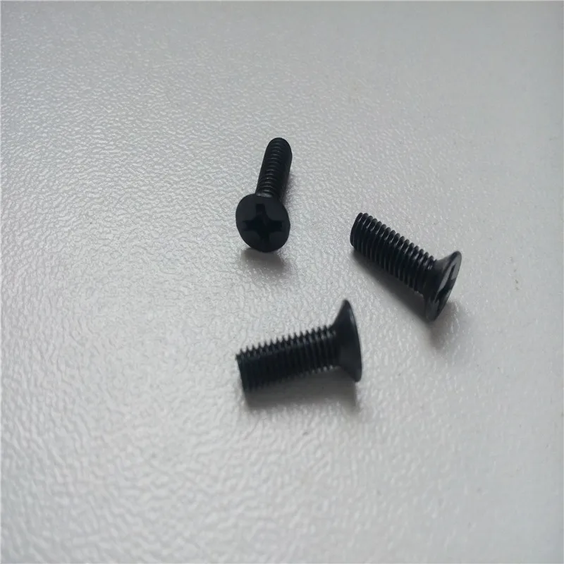 500pcs Flat head screws M3*10mm screws M3 screw black KM screws