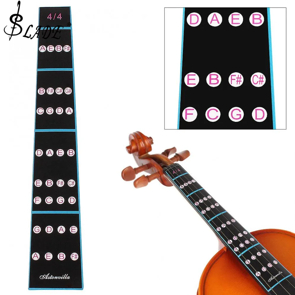 Slade 4/4 Violin Intonation Sticker Fretboard Note Label Fingering Chart Practice Beginner music Violin Parts Accessories