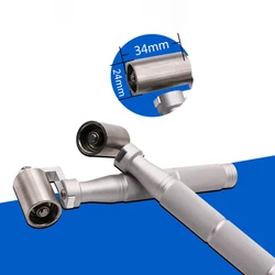 34x24mm Stainless Steel Wallpaper Flat Pressure Roller Apply Hand DIY Tools Platen Roller Wheel Bearing Tool concrete ลูกกลิ้ง
