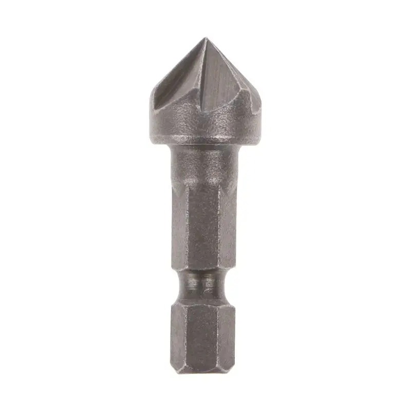 6 Flute Countersink Drill Bit 90 Degree Point Angle Chamfer Cutting Woodworking Tool l29k