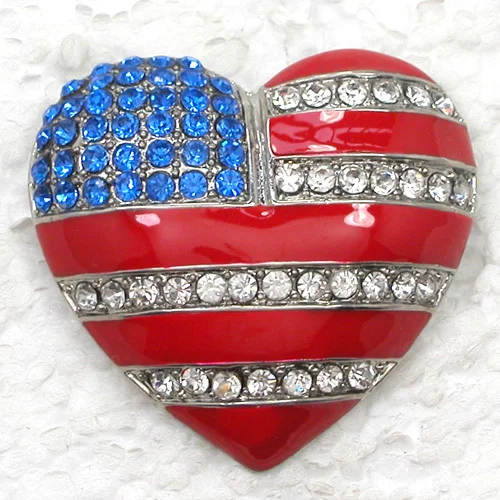 

60pcs/lot Wholesale Fashion Brooch Rhinestone Enameling Heart Costume coat Pin brooches Jewelry Gift C101347