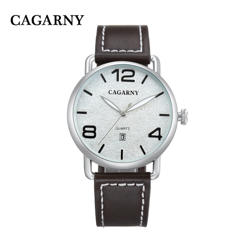 

Mens Watches Top Brand Luxury Quartz Watch Cagarny Fashion Casual Business Watch Male Wristwatch Quartz-Watch Relogio Masculino