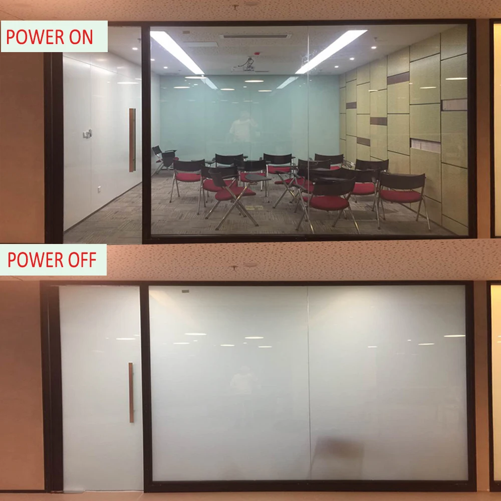 Electric Self-adhesive PDLC Film Smart Glass Window Door Tint Smart Film 12\