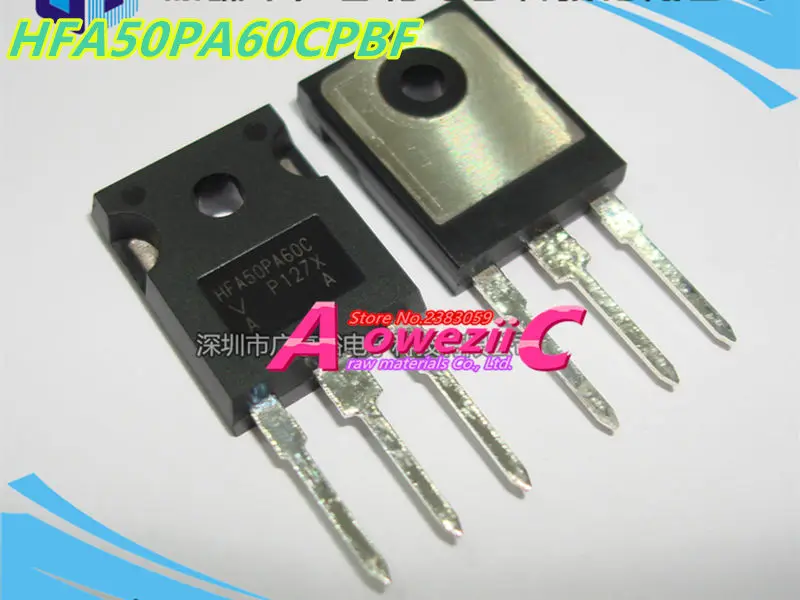 

Aoweziic 2017+ 100% new imported original HFA50PA60CPBF HFA50PA60C TO-247 Fast Recovery Diode 50A 600V