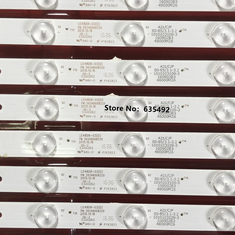 شريط ليد (D) ، 48K5 LE48A30G LE48A31 LE48B510 LE48G520N LS48H310G LSC480HN10 ، 5 مجموعة