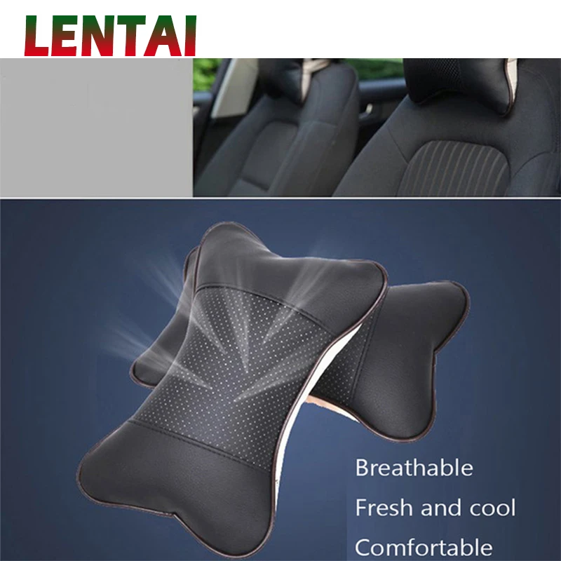 LENTAI Car Styling Neck Pillow Comfort For Fiat VW Polo Golf MK4 4 MK7 Touran T5 Bora Skoda Rapid Fabia Yeti Superb Accessories